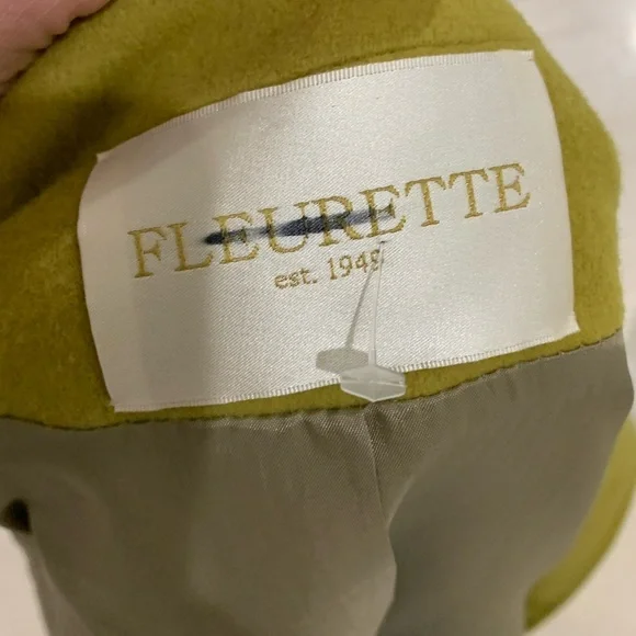 Fleurette Wool Car Coat Size 12